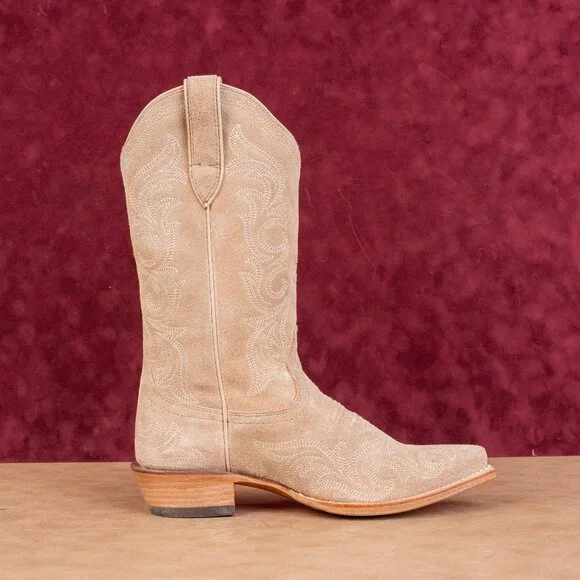 Ariat Women Hazen Taupe Suede Western Cowboy Party Festival Boots sz 8 - Picture 10 of 10